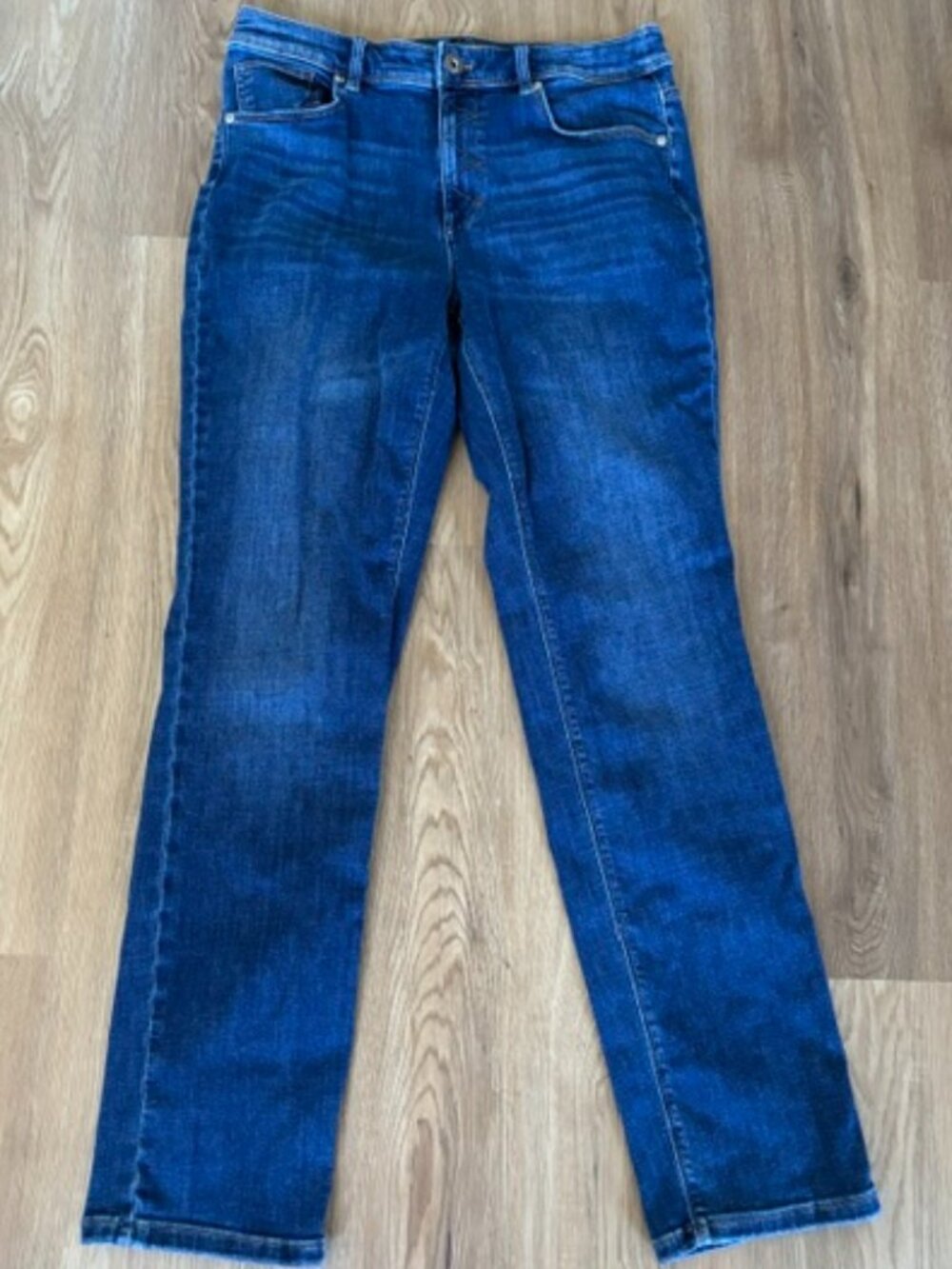 J Jill Hi Rise Straight Leg Dark Wash Jeans EUC 8R (30x30)